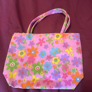 Floral Pink Tote Bag